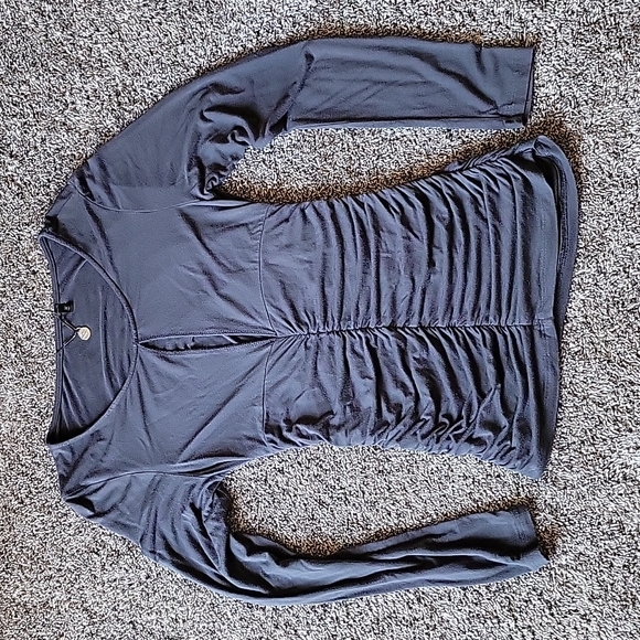 BKE boutique Ruched top sz M - Picture 1 of 7